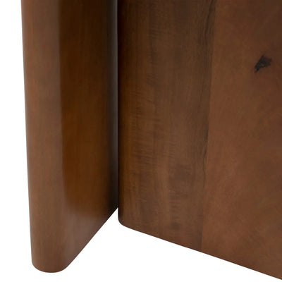 Mesa Auxiliar Tablero De Mármol Blanco Estructura De Madera
