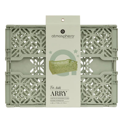 Cesta Organizadora Plegable (Verde) De Plástico