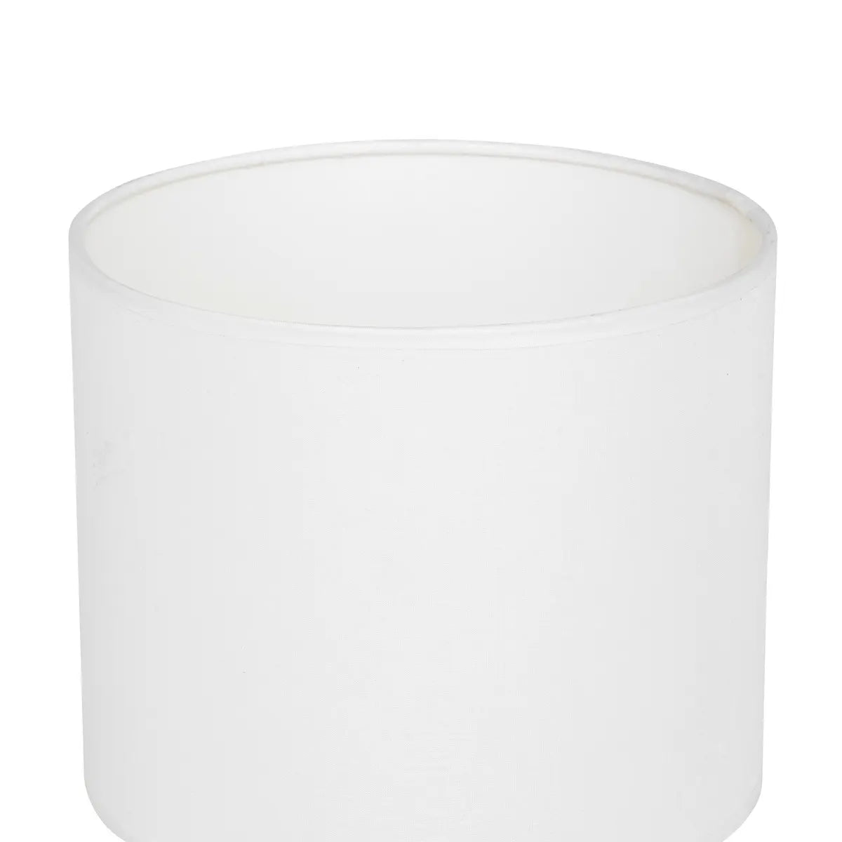 Lámpara De Mesa Base Natural Pantalla (Blanca) De Pvc