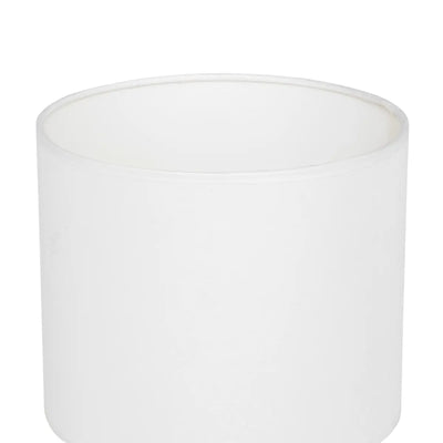 Lámpara De Mesa Base Natural Pantalla (Blanca) De Pvc