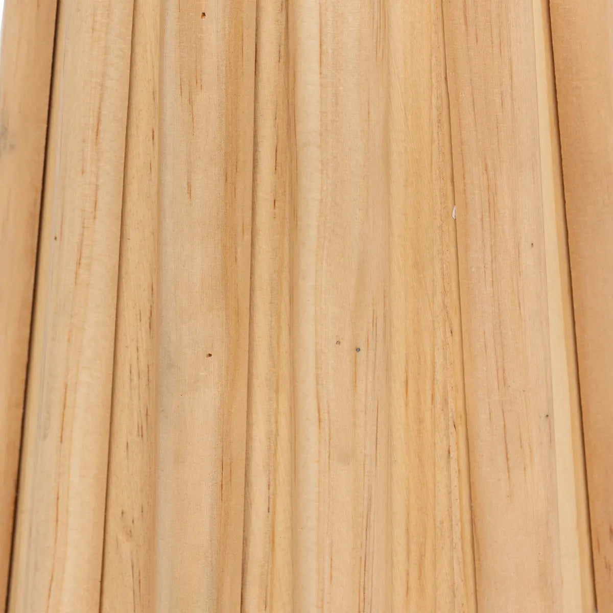 Lámpara De Mesa Con Base (Natural) De Madera