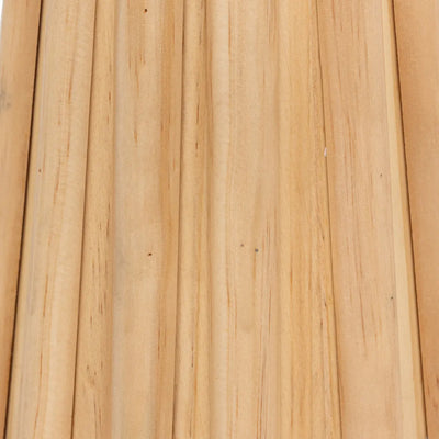 Lámpara De Mesa Con Base (Natural) De Madera