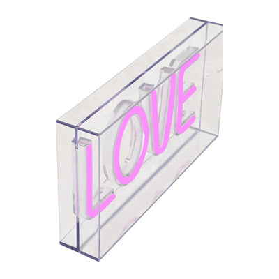 Lámpara Decorativa "Love" Luz Led Neón De Pvc