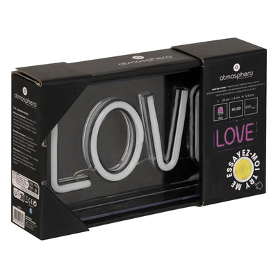 Lámpara Decorativa "Love" Luz Led Neón De Pvc