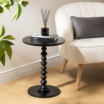 Mesa De Centro Decorativa (Negro) De Madera