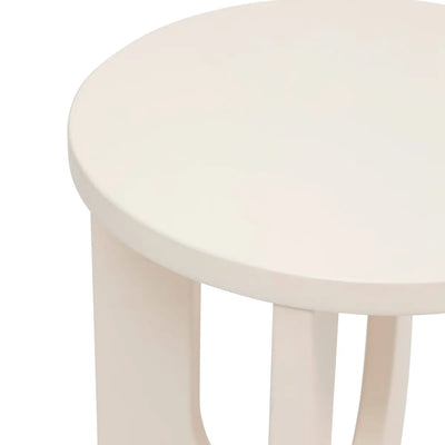 Mesa Auxiliar Decorativa (Marfil) De Madera