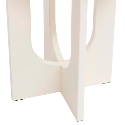 Mesa Auxiliar Decorativa (Marfil) De Madera