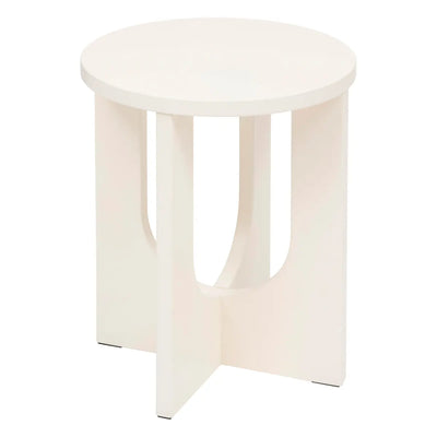 Mesa Auxiliar Decorativa (Marfil) De Madera