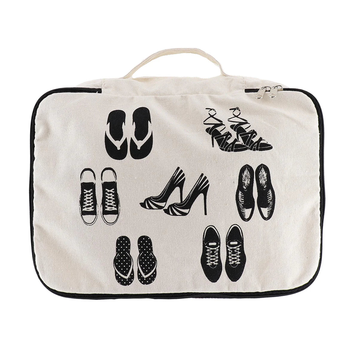 Bolsa Para Zapatos Con Asa De Algodón