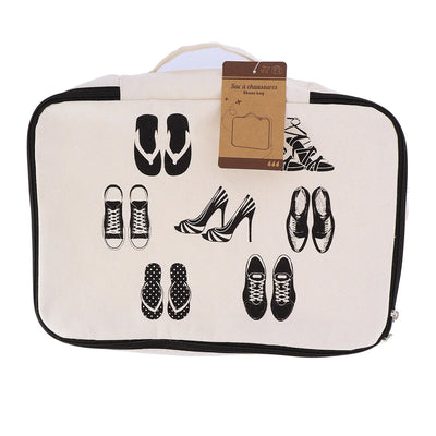 Bolsa Para Zapatos Con Asa De Algodón
