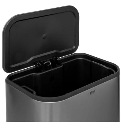 Papelera Con Pedal 30 Ltrs (Gris) De Acero