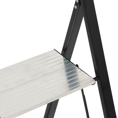 Escalera Plegable 2 Pasos (Gris) De Aluminio