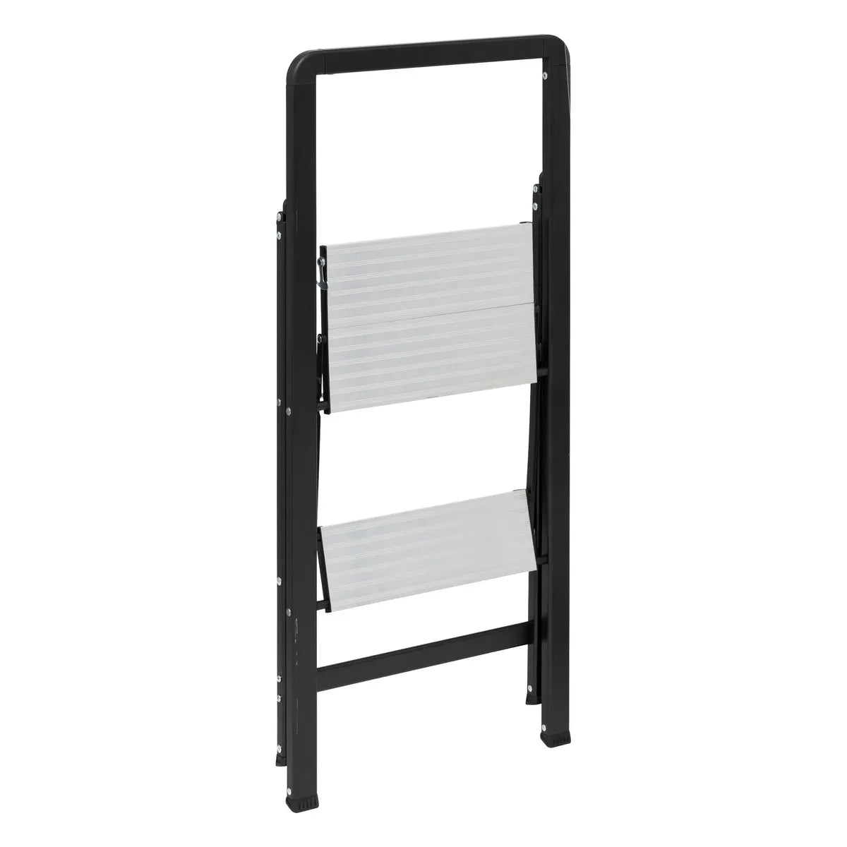 Escalera Plegable 2 Pasos (Gris) De Aluminio