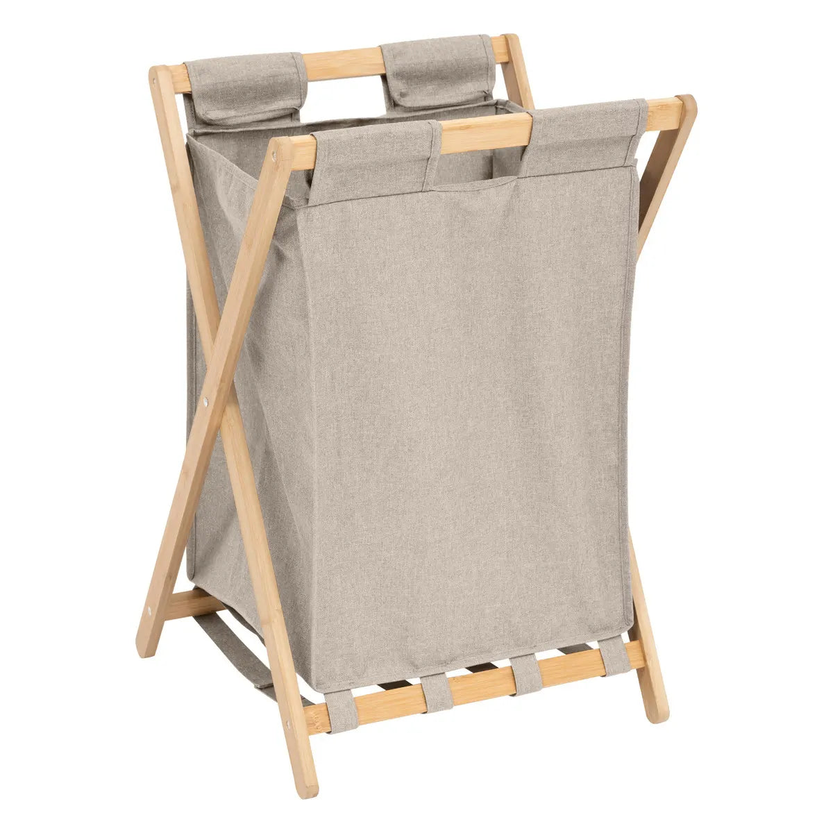 Cesta Para Ropa (Beige) Plegable 50 Lt De Poliéster