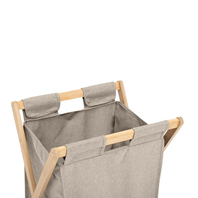 Cesta Para Ropa (Beige) Plegable 50 Lt De Poliéster