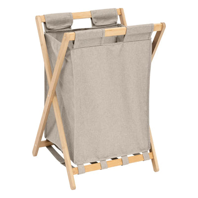 Cesta Para Ropa (Beige) Plegable 50 Lt De Poliéster