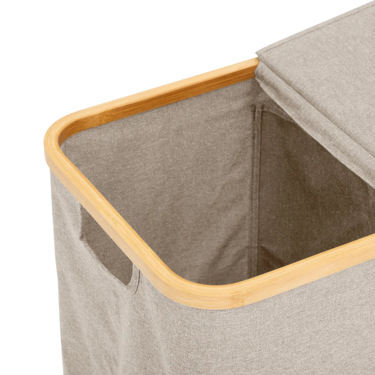 Cesta Para Ropa Sucia (Beige) 80 Lt De Poliéster