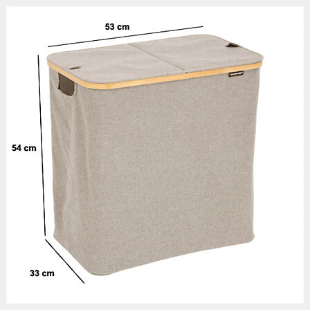 Cesta Para Ropa Sucia (Beige) 80 Lt De Poliéster