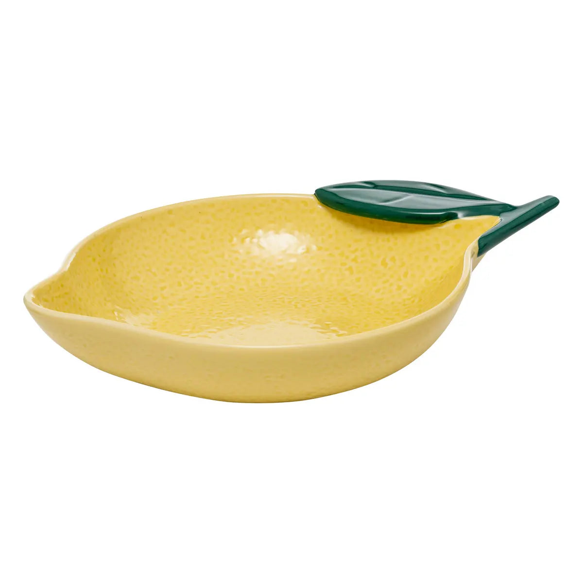 Plato Decorativo En Forma De Limón 31 Cm De Cerámica