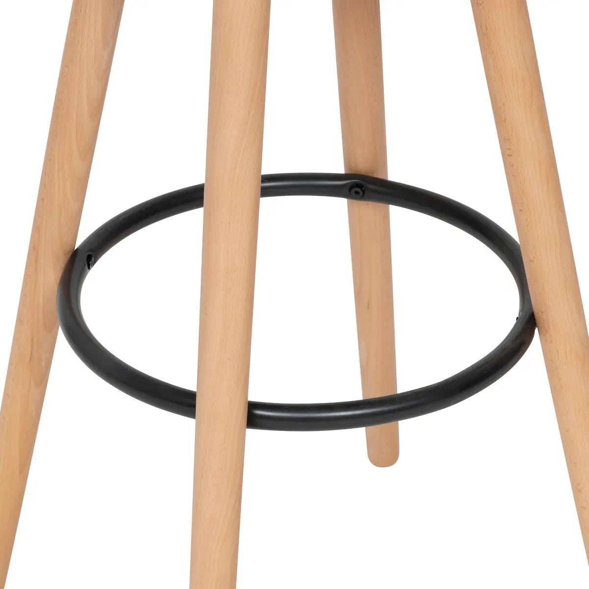 Silla Alta Para Bar Tapiz (Beige) Estructura De Madera