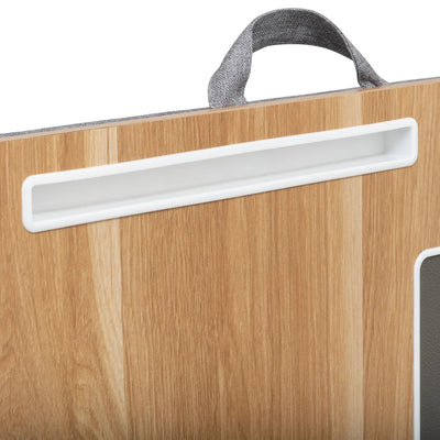 Soporte Con Base Para Laptop Color (Natural) De Madera