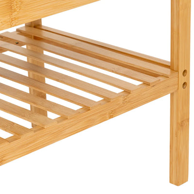 Banca Con Zapatera Tapiz (Gris) Estructura De Madera