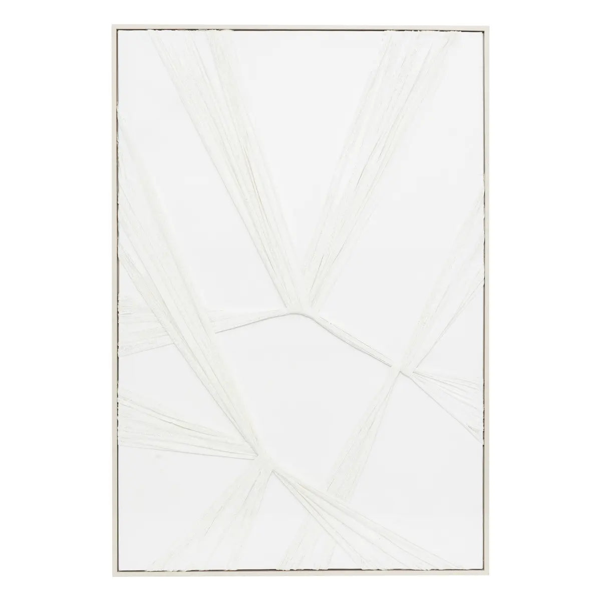Cuadro Decorativo "Jyoti" (Blanco) Con Marco De Madera