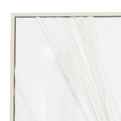 Cuadro Decorativo "Jyoti" (Blanco) Con Marco De Madera