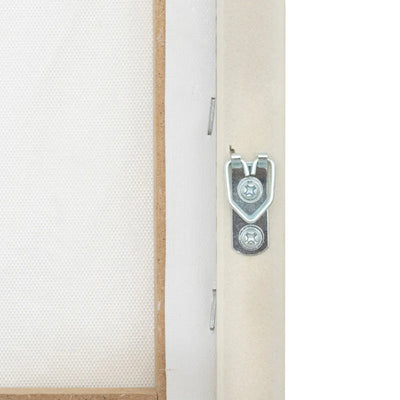 Cuadro Decorativo "Jyoti" (Blanco) Con Marco De Madera