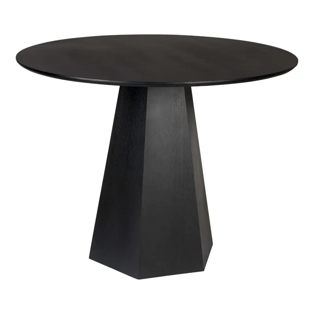 Mesa De Comedor Redonda (Negra) (Fresno) De Madera