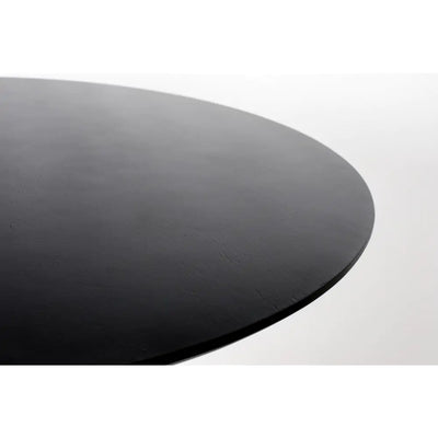 Mesa De Comedor Redonda (Negra) (Fresno) De Madera