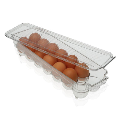 Bandeja Porta Huevos (Transparente) De Plástico