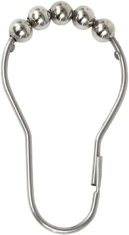 Set De 12 Argollas / Aros Para Cortinas De Ducha De Acero