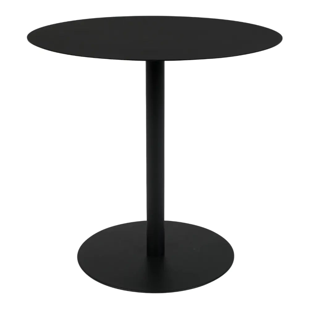 Mesa Auxiliar Redonda (Negro) De Metal