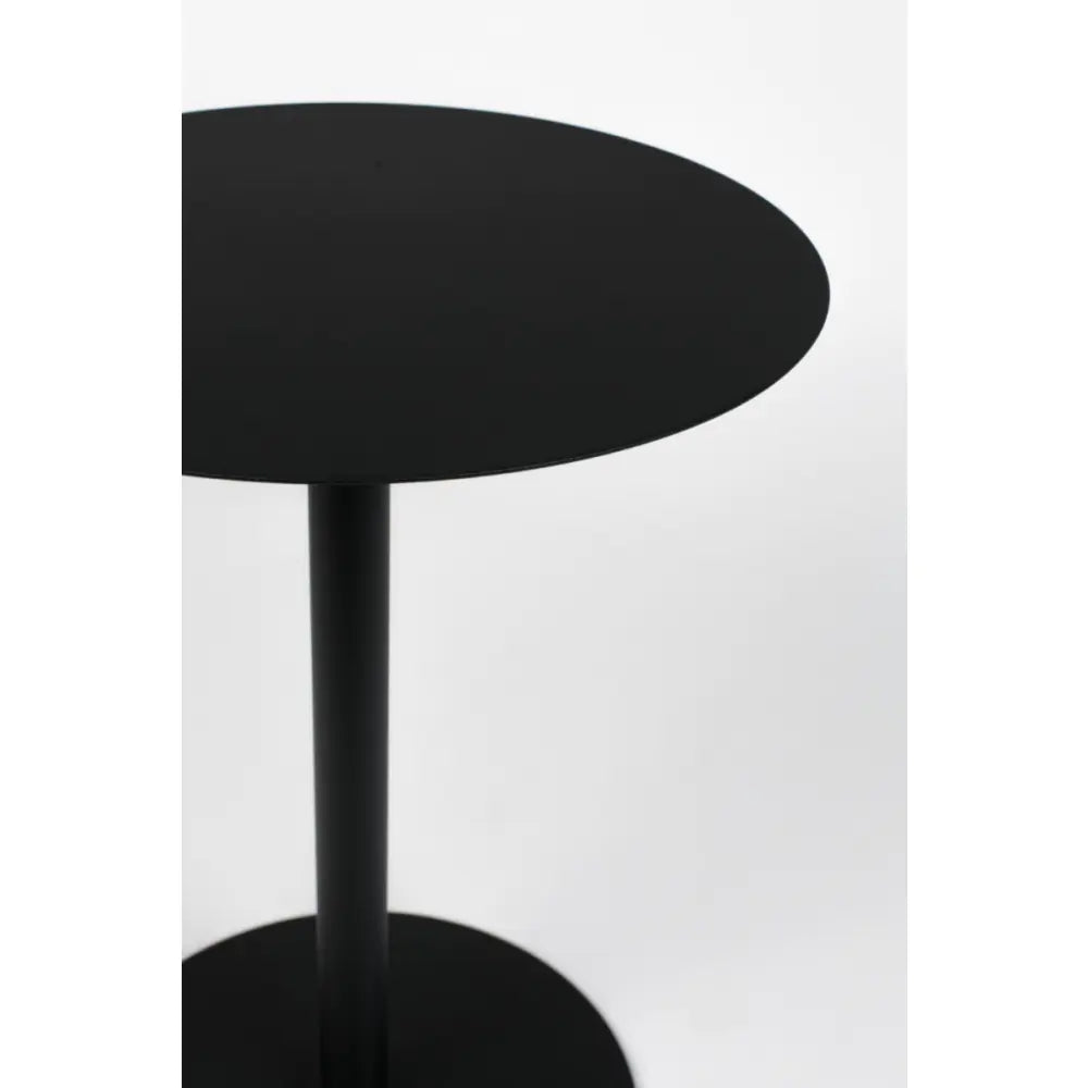 Mesa Auxiliar Redonda (Negro) De Metal
