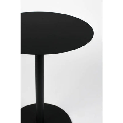 Mesa Auxiliar Redonda (Negro) De Metal