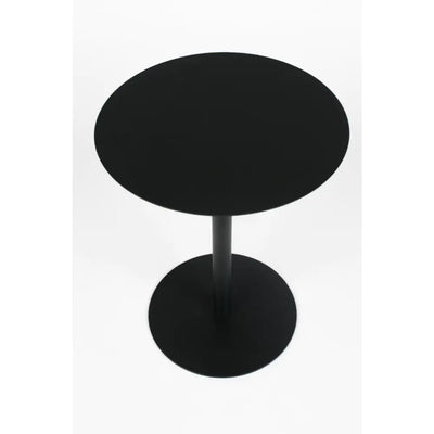 Mesa Auxiliar Redonda (Negro) De Metal