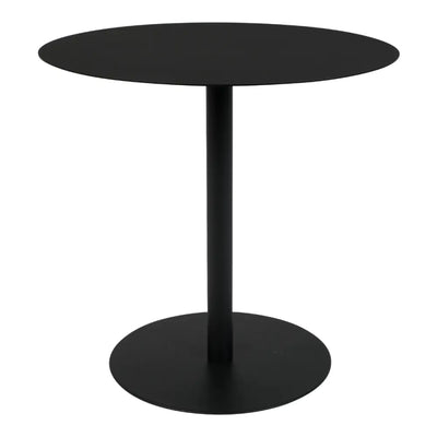 Mesa Auxiliar Redonda (Negro) De Metal