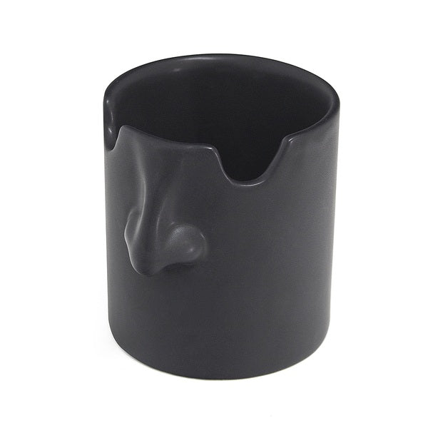 Porta Lápices (Negro) De Cerámica