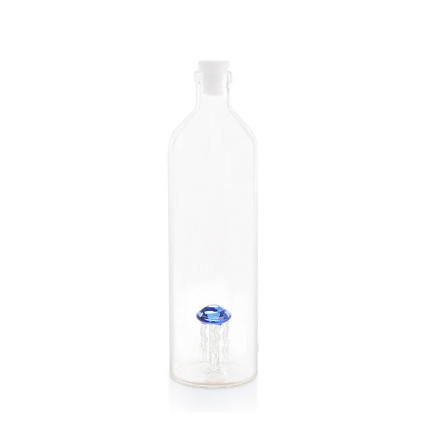 Botella Para Agua "Medusa" (Transparente) 1.2 Ltrs De Vidrio