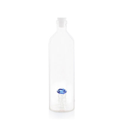 Botella Para Agua "Medusa" (Transparente) 1.2 Ltrs De Vidrio