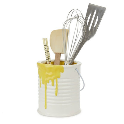 Organizador De Accesorios (Amarillo) Multiusos De Cerámica