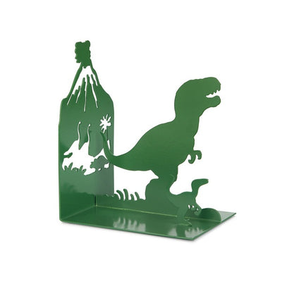 Sujeta Libros (Verde) Modelo Dinosurio De Metal