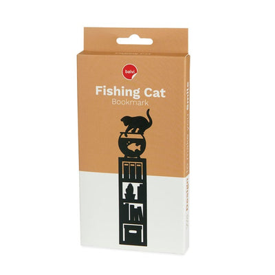 Marca Páginas Modelo "Fishing Cat" (Negro) De Plástico