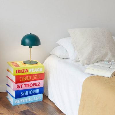 Mesa Auxiliar Decorativa "Diseño Libros" De Madera