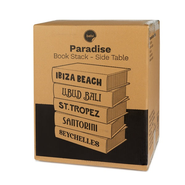 Mesa Auxiliar Decorativa "Diseño Libros" De Madera