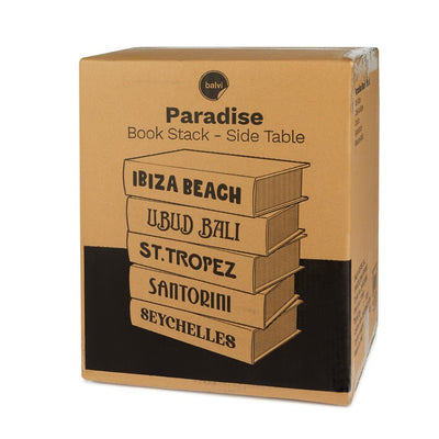 Mesa Auxiliar Decorativa "Diseño Libros" De Madera