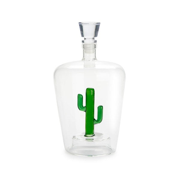 Botella Para Licor 1Lt Con Diseño Interior De Vidrio