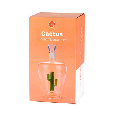 Botella Para Licor 1Lt Con Diseño Interior De Vidrio