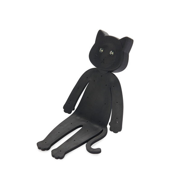 Linterna Para Lectura (Negro) Diseño "Gato" De Silicona